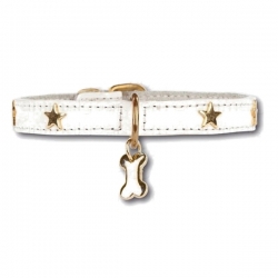 Collier pour chien Little Star Blanc