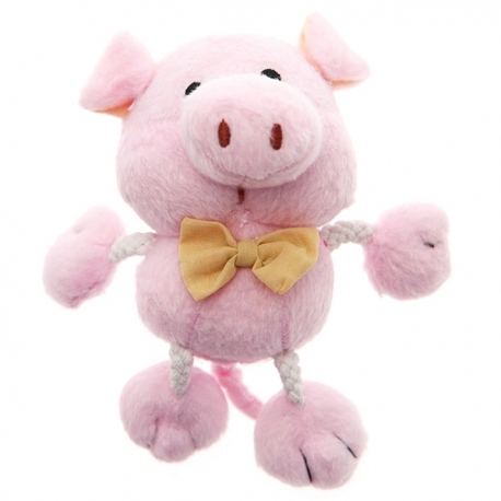 Jouet pour chien cochon en peluche