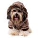 Doudoune pour chien marron