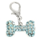 Pendentif pour chien bleu strass