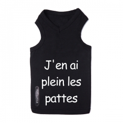 T-shirt pour chien plein les pattes