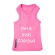 T-shirt pour chien Costaud rose