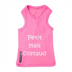 T-shirt pour chien Costaud rose