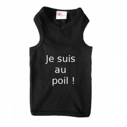 T shirt pour chien Je suis au poil !