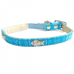 Harnais pour chat turquoise de la marque Puppia