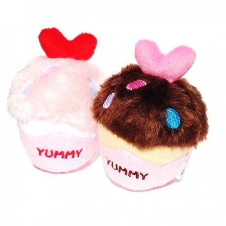 Peluche pour chien cupcake