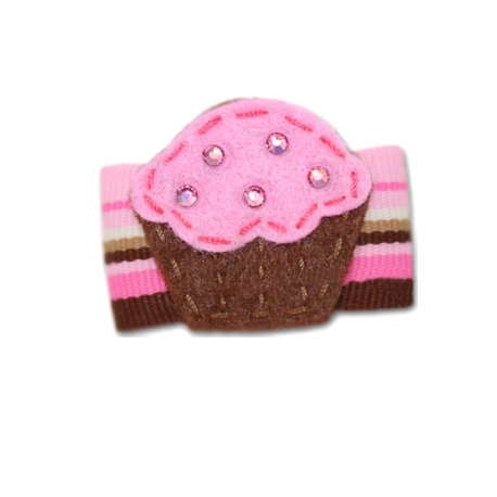 Barrette pour chien cupcake chic 