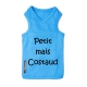 T-shirt pour chien bleu costaud 