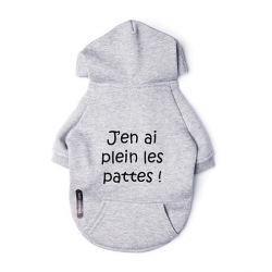 Sweat pour chien J'en ai plein les pattes ! 