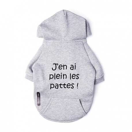 Sweat pour chien J'en ai plein les pattes ! 