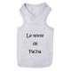 T-shirt pour chien personnalisable gris