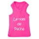 T-shirt pour chien personnalisable rose