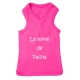 T-shirt pour chien personnalisable rose