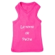 T-shirt pour chien personnalisable rose