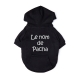 Sweat pour chien personnalisable noir