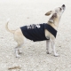 T-shirt pour chien noir Stop à la nudité canine