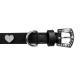 Collier pour chien noir avec strass