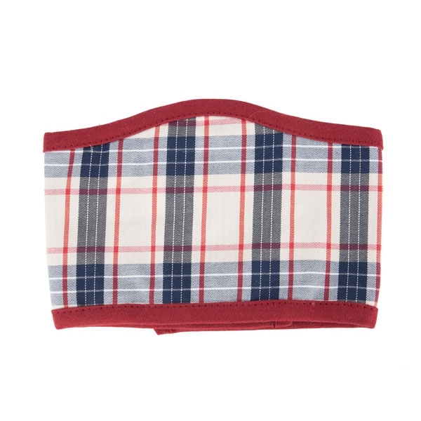 Bandeau pour chien anti-pipi rouge, bleu et beige Puppia