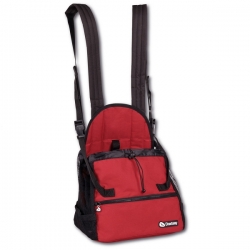 Sac de transport pour chien ventral rouge