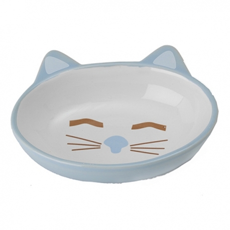 Gamelle pour chat Kitty bleu