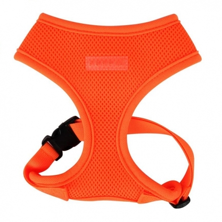 Harnais pour chien orange fluo Puppia