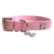 Collier pour chien bling bling rose bonbon