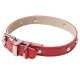 Collier pour chien python rouge