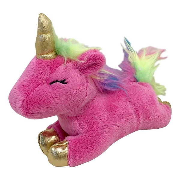 Jouet pour chien en forme de licorne rose