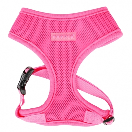 Harnais pour chat rose fluo Puppia