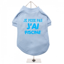 T-shirt pour chien J'ai piscine