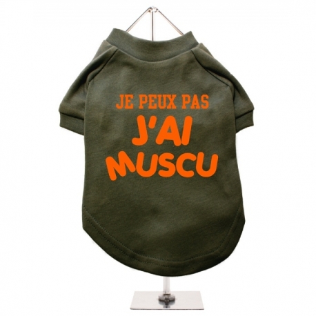 T-shirt pour chien J'ai muscu