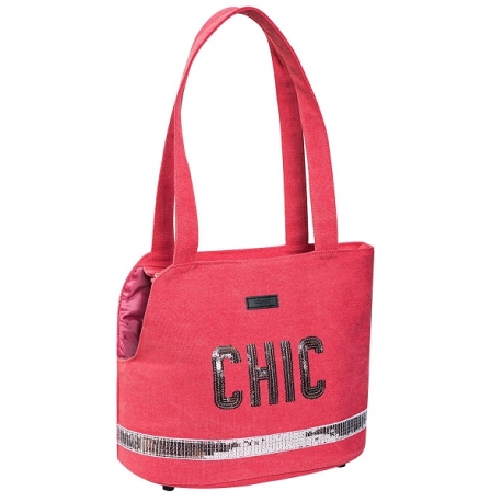 Sac de transport pour petit chien chic