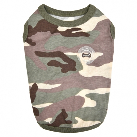 T-shirt pour chien camouflage Puppia