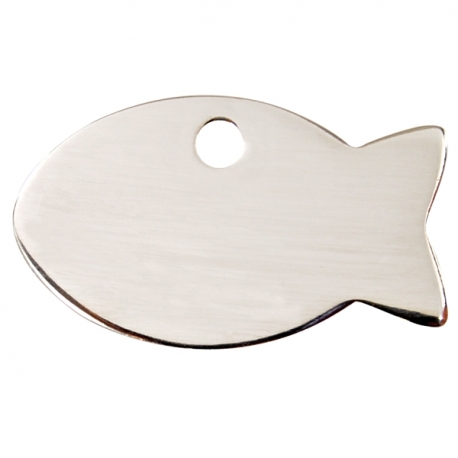 Médaille pour chat à graver poisson