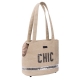 Sac de transport pour petit chien chic beige