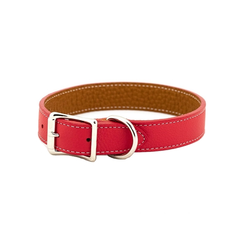 Laisse pour chien en cuir surpiqué - TOP GRAVURES Laisse pour chien en cuir surpiqué - TOP GRAVURES