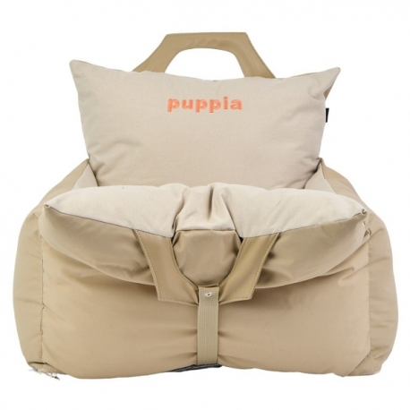 Siège de voiture pour chien et chat beige Puppia