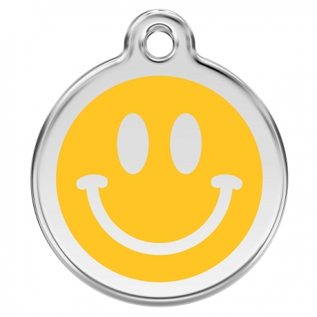Médaille pour chien à graver Smiley