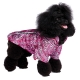 Imperméable pour chien guépard rose