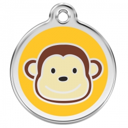 Médaille pour chien à graver petit singe