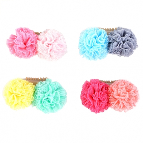 Barrette pour chien pompon