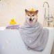 Serviette de bain pour chien et chat