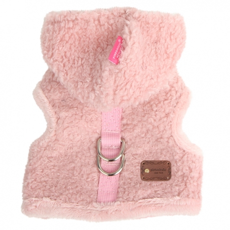 Harnais manteau pour chien Winnie rose