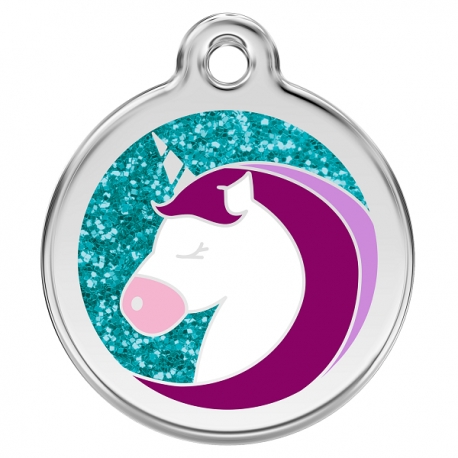 Médaille pour chien à graver Licorne