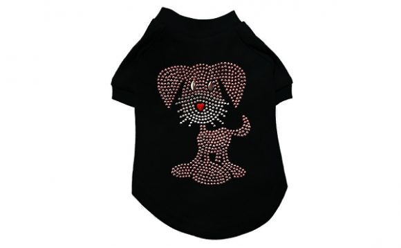 T-shirt pour chien Glitz