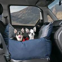 Siège de voiture pour chien et panier à vélo 